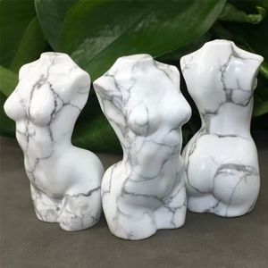 Donghai cristal grossistes statue de déesse howlite énergie cristaux cadeau cristal naturel artisanat de hécate pour la décoration - Product Image 5