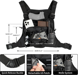 Muestra Gratuita de Bolso Táctico Pequeño para Pecho, Impermeable, para Exteriores, EDC, Bolso Bandolera Pequeño - Product Image 5