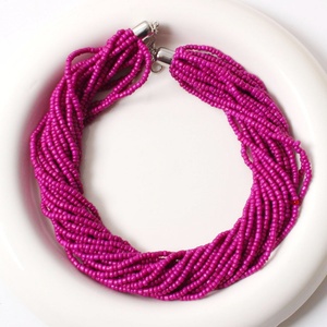 <span class=keywords><strong>Collana</strong></span> Corta da Donna Minimalista ed Etnica alla Moda con Catena a Clavicola in Bambù, Accessorio per Vacanze al Mare e Viaggi - Product Image 4