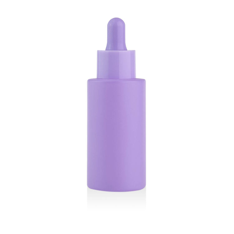 Bouteille pourpre mate + compte-gouttes pourpre