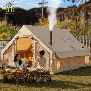 Carpa Inflable <span class=keywords><strong>Familiar</strong></span> <span class=keywords><strong>de</strong></span> Una Sola Capa para las Cuatro Estaciones, con Montaje Automático, Tela Oxford Impermeable, Fácil <span class=keywords><strong>de</strong></span> Armar - Product Image 1