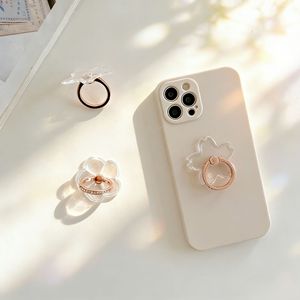 Support de téléphone portable transparent avec anneau, support adhésif en strass cristal, anneau de téléphone, sangle pour téléphone portable - Product Image 4