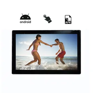 Grande touch screen WIFI free download app android A64 RK3566 RK3288 giocare foto video tablet 18.5 pollici cornice digitale