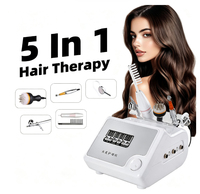 Appareil de thérapie capillaire portable 5 en 1, traitement de la perte de cheveux, masseur du cuir chevelu, appareil de croissance des cheveux, microcourant, machine de beauté de salon