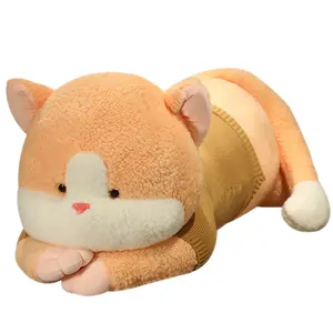 Grosir boneka hewan mainan bantal lembut lucu tubuh panjang kucing mainan mewah