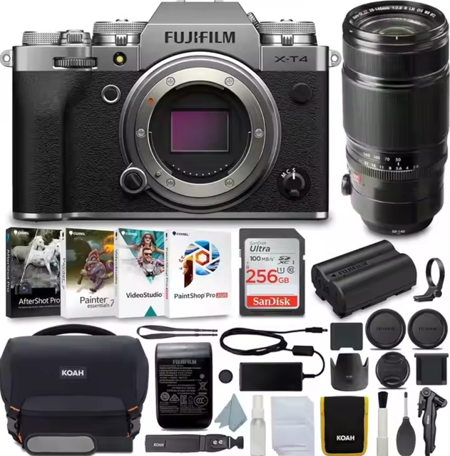 Ready to Ship Fuji-film X-T4 Mirrorless Instant Digital Camera with 18-55mm Lens 4K US Origin New and Unopened
