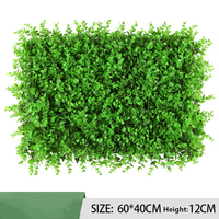 Mur végétal décoratif en plastique, style simple, imitation eucalyptus, gazon vert, fond de mur, encodage de la pelouse, vente en gros