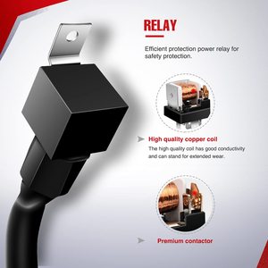 Untuk Kit Kabel 10011W 16AWG-2 Kabel LED Bar 12V On/Off 5-Pin Saklar Rocker Relay Daya Sekring Blade Jeep/Perahu/Truk - Product Image 3