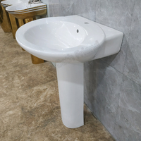 Lavabo sur pied grande taille Dragon Doré pour salle de bain, article très demandé en Afrique de l'Est, pour le marché éthiopien