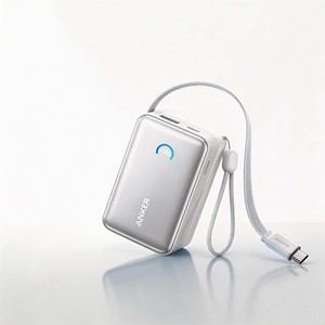 Anker A1638 Nano 10000mAh 45W PD แบตสำรองชาร์จเร็วพร้อมสายเคเบิล Type‑C แบบยืดหดได้ - Product Image 1