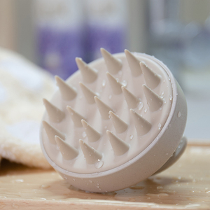 Wheat Straw <b>Scalp</b> Exfoliator Care Hair Washing Shampoo <b>Brush</b> Body Shower Massager Shampoo <b>Brush</b> - Product Image 4