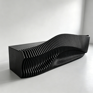 Fiberglass Front Desks Modern Luxury Reception Counter Custom Made for Salon Mall Club - Product Image 5