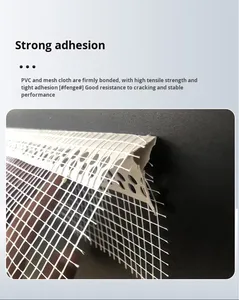 Molduras de Esquina de <span class=keywords><strong>PVC</strong></span> NQFIBER <span class=keywords><strong>con</strong></span> <span class=keywords><strong>Malla</strong></span> de Fibra de Vidrio para Revestimiento y Protección de Esquinas de Paredes de Paneles de Yeso y Drywall - Product Image 6