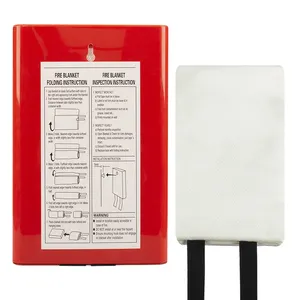 Zuverlässige und günstige 1m x 1m PVC-Hartbox-Feuerlösch decke für zu Hause