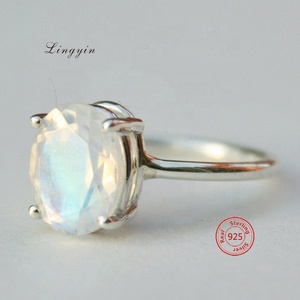 <span class=keywords><strong>Bague</strong></span> en argent sterling précieux plaqué or s925 grande <span class=keywords><strong>pierre</strong></span> conceptions de <span class=keywords><strong>bague</strong></span> pour les femmes - Product Image 2
