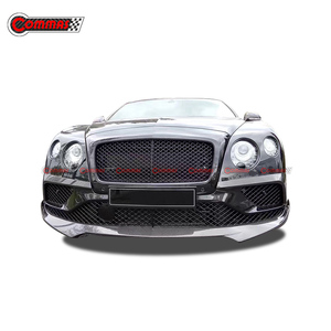 Para Bentley Continental GT, Piezas de Auto, Estilo ST, Fibra de Carbono, Labio de Parachoques Delantero, Tira Decorativa para Rejilla de Ventilación Delantera - Product Image 2