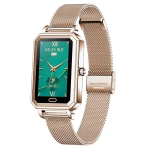 Luxe Vrouwen Gezondheid Meet Zorg Ht2 Smartwatch Hartslag Waterdicht Dames Mode Smart Vrouwelijke Polshorloge