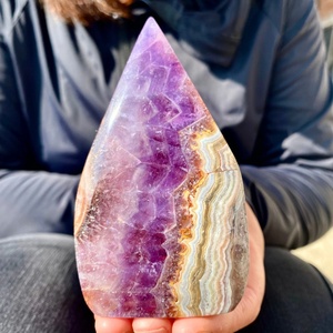400-500g Pierres et cristaux naturels rares pour bijoux, Améthyste violette, Agate, Cristal en forme de larme pour artisanat - Product Image 2