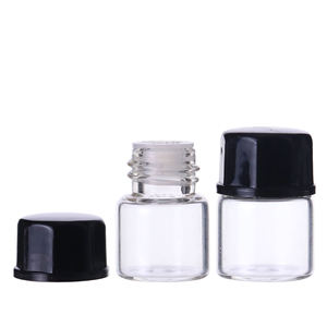 1ml <b>Mini</b> Empty clear Fragrances Essential Oil Sample Small Glass Perfume <b>Bottles</b> With Screw Cap - Product Image 5