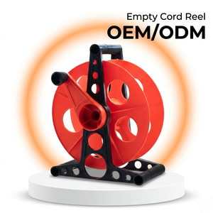 Bobine de rangement de câbles portables en plastique robuste pour rallonges électriques, fournisseur direct d'usine Linsheng pour supermarchés - Product Image 1