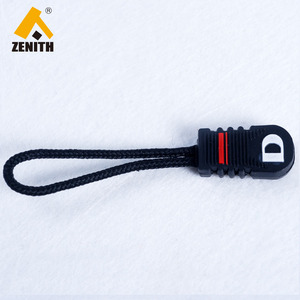 Customized <strong>Rubber</strong> Zipper Puller <strong>Slider</strong> With Rope LR10002 - Product Image 3