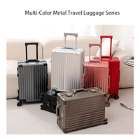 Valise légère en aluminium avec serrure TSA, roulettes silencieuses, bagage à main durable de qualité supérieure pour les voyages d'affaires et quotidiens