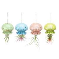 Porte-plante à Air, 1 pièce, support mural, Unique et mignon, en forme de calmar, de gelée, porte-plante