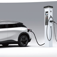 Nouveau chargeur Smart 22KW Type 2 EV avec écran LCD 5 "Station de charge de voiture montée au sol OCPP1.6J