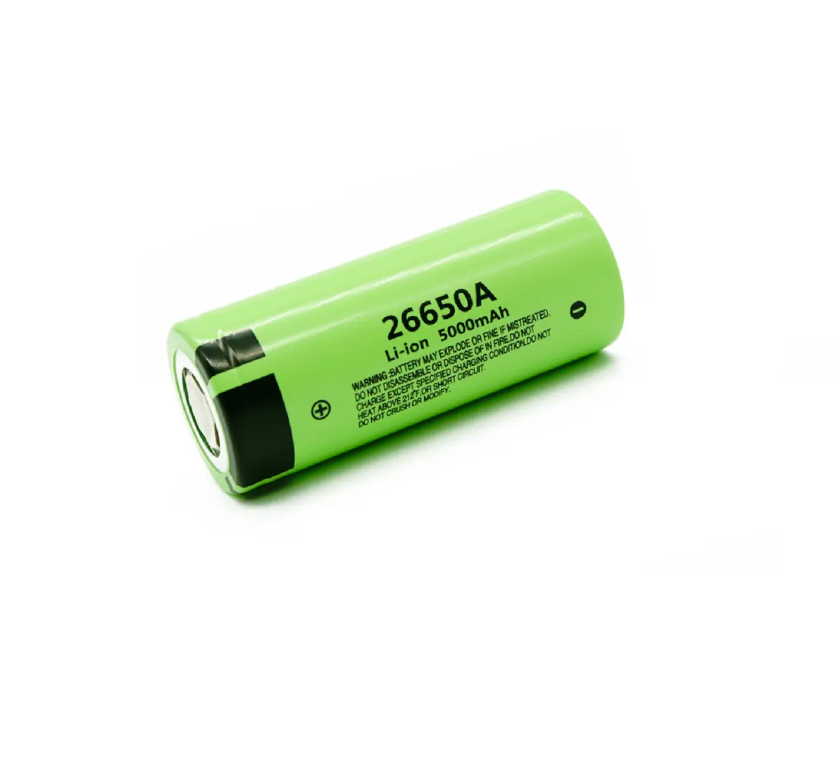 Bateria de lítio cilíndrica 26650 5000mAh 3.7v recarregável 26650A 5000mA 3.7v 26650 5000mAh para lanterna forte