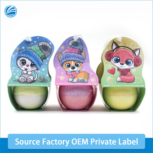 Vente en gros de bombes de bain moussant relaxantes, colorants naturels à partir d'extraits de fruits, coffrets cadeaux pour les enfants, OEM disponible - Product Image 2