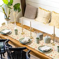 Ensemble de 5 nappes de table florales en lin pour la décoration de la salle à manger, vente en gros