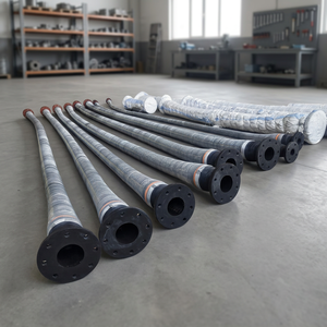 <b>Rubber</b> Chemical Hose Spiral Wire Reinforced EPDM <b>Rubber</b> Hose With Flange Ends For Chemical Transfer Four-Spiral Steel Wire Wound - Product Image 3