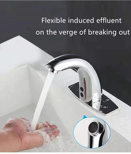 Grifo de <span class=keywords><strong>lavabo</strong></span> de agua fría individual moderno, alimentado por batería, infrarrojo, automático, construcción de latón, grifos de <span class=keywords><strong>lavabo</strong></span>, núcleo de válvula de cerámica, Baño - Product Image 5