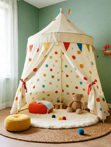 Qualità Premium Tenda portatile per bambini che giocano a <span class=keywords><strong>casa</strong></span> della tenda di Design nuovo Teepee per interni/esterni tende giocattolo morbido per bambini e ragazze - Product Image 2