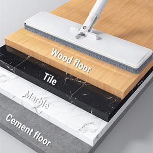 Fregona y cubo con juego de escurridor Fregona y cubo de suelo plano manos libres Sistema de limpieza de suelo doméstico para todos los suelos - Product Image 4