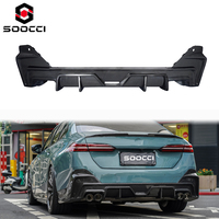Diffuseur arrière en fibre de carbone sèche style TAKD avec embouts d'échappement quadruples pour BMW Série 5 G60 G61 520i 530i 540i 2023-2027
