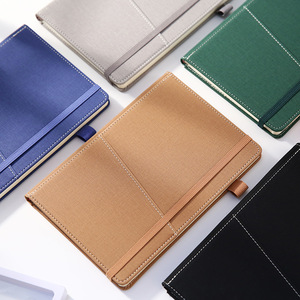 Agenda Personalizada con Encuadernación de Alambre, Diario con Cubierta de Cuero para Negocios, Cuaderno de Papel Reciclado Reutilizable e Impermeable, Juego de Regalo con Caja y Bolígrafo - Product Image 4