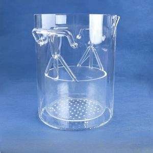 Лабораторные полупроводниковые высокотемпературные коррозионностойкие прозрачные сложные кварцевые изделия: комбинированные колбы, индивидуальный заказ - Product Image 3