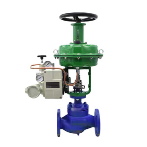 Vanne de régulation à diaphragme pneumatique à siège unique Jiangsu Lianghe DN50 DN150 pour l'eau à température ambiante - Product Image 1