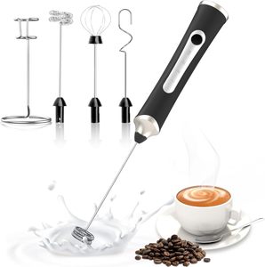 Handheld Milk Frother for Coffee & <b>Tea</b> Rechargeable 3-Speed Electric Whisk with 304 Stainless Steel Coffee & <b>Tea</b> Tools - Product Image 1
