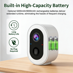 กล้องวงจรปิดไร้สาย 3MP WiFi แบตเตอรี่ 100% พร้อมไฟสปอตไลท์ PIR เสียงสองทาง ใช้งานได้นาน บันทึกข้อมูลบน Cloud และบันทึกข้อมูลลงการ์ด <span class=keywords><strong>TF</strong></span> ขายส่งจากโรงงาน - Product Image 3