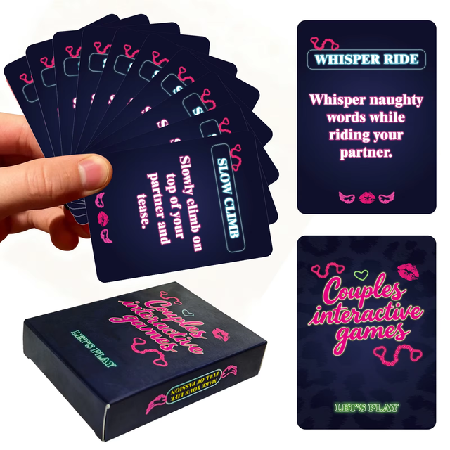 In-stock 2026 Trend Eco-friendly 50pcs Adult Bachelorette Party Game Couple Interaction Cards for Relationship Building