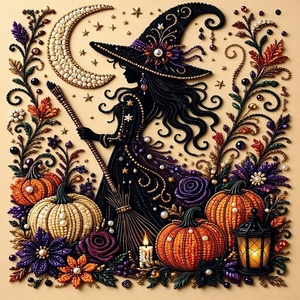 <span class=keywords><strong>Pintura</strong></span> de Diamantes con Temática de Halloween, Kit de Arte de Perlas Fantasma de Moda, Decoración para el Hogar, Superventas - Product Image 3