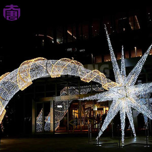 3D Burst Star LED Decoration Designed for Shopping Malls, Plazas and Large Outdoor Landscape Projects - Product Image 2