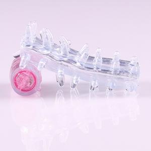 Ensemble de dents de loup en cristal pour épaississement du pénis en gros pour les hommes avec <span class=keywords><strong>anneau</strong></span> pénien <span class=keywords><strong>vibrant</strong></span> à éjaculation retardée - Product Image 4