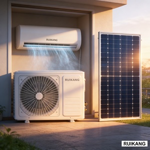 เครื่องปรับอากาศแบบติดผนังไฮบริดพลังงานแสงอาทิตย์ 12000 BTU คุ้มค่า ประหยัดพลังงาน สำหรับใช้ในครัวเรือน อายุการใช้งานยาวนาน ขายส่ง - Product Image 1