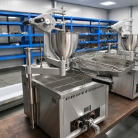 Friteuse à beignets de qualité commerciale pour une friture optimale et une consommation d'énergie minimale, machine à beignets