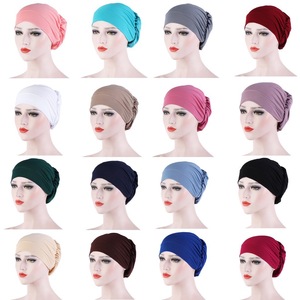 Peci Muslim Penutup Kepala, Penutup Kepala Tidur, <span class=keywords><strong>Hijab</strong></span> Poliester Solid, Penutup Kepala Bernapas, <span class=keywords><strong>Turban</strong></span>, Headband, <span class=keywords><strong>Turban</strong></span> Dubai, <span class=keywords><strong>Turban</strong></span> Nigeria untuk Wanita - Product Image 6
