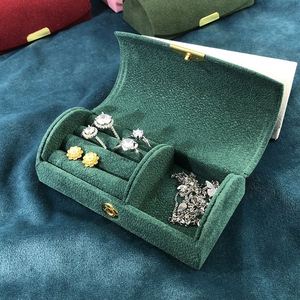 Custom Logo Jewelry <b>Box</b> Travel Velvet Ring <b>Necklace</b> Custom <b>Jewellery</b> Gift Packaging Storage Jewelry Boxes - Product Image 2