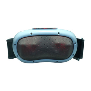 Boguan Abdominal <b>Massager</b> Blue Rechargeable Vibration Heat Therapy For Belly And <b>Lower</b> <b>Back</b> Massage - Product Image 2